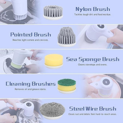5 In 1 Electric Cleaning Magic Brush
